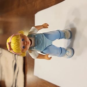 Fisher Price Loving Family Dollhouse Girl Twin Blue 1993 vintage